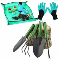 Zestaw do rozsadzania roślin łopatka grabki pazurki + Mata do przesadzania