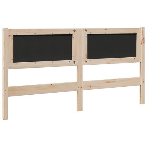 Tapicerowane wezgłowie Brązowy 160 cm Lite drewno sosnowe na Arena.pl