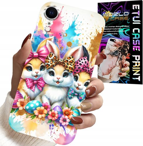 ETUI DO IPHONE XR - KRÓLICZKI, ŚWIĄTECZNE, KRÓLIK, WIELKANOC na Arena.pl