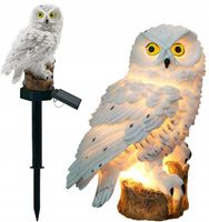 LAMPA SOLARNA SOWA LED OGRODOWA DUŻA LAMPKA WBIJANA DEKORACJA DO OGRODU