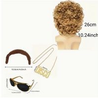 Wild Sale peruka włosy krótkie blond afro