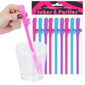 Słomki Peniski Penisy, Na Imprezę, Panieński, 18 Urodziny Wielokolorowy