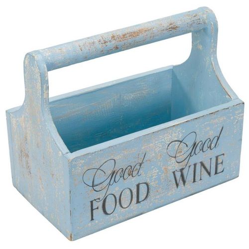 Ozdobne pudełko na kwiaty - 30 x 17 x 25 cm, niebieskie na Arena.pl