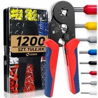 ZACISKARKA PRASKA DO KONEKTORÓW Szczypce PRZEWODÓW KABLI 1200 szt. +