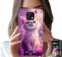 ETUI DO MOTOROLA MOTO E7 PLUS - SŁODKI KOTEK, KOT, WZORY ZE ZWIERZĘTAMI