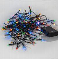 Lampki choinkowe LED 160 diod 11,2m na baterie multikolor IP44