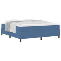 Łóżko Box Spring z materacem Niebieskie Super King Kordura