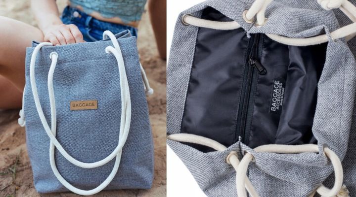 TOREBKA DAMSKA WOREK SHOPPER TORBA KWIATY BAGGAGE zdjęcie 4