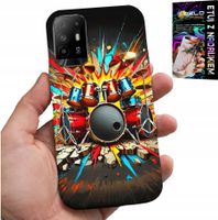 ETUI DO OPPO RENO 5Z / A94 5G - ROCK PERKUSJA BĘBNY ROCK & ROLL + FOLIA