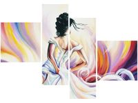 OBRAZ KOBIETA ABSTRAKCIE KOLORÓW