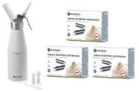 SYFON DEKORATOR BUTLA DO BITEJ ŚMIETANY 0.5L + 30 NABOI HENDI 588369