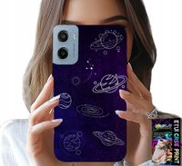 ETUI DO MOTOROLA E15 / G05 - KOSMOS PLANETY GWIAZDY GALAKTYKA WZORY