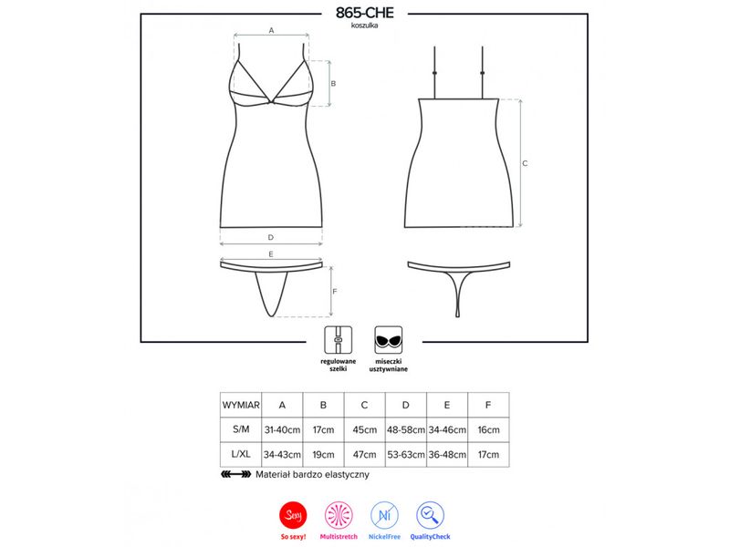 Czarna koszulka Obsessive prześwitująca  S/M zdjęcie 4