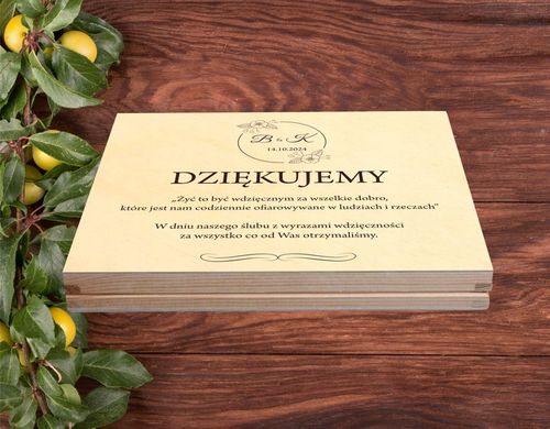 PODZIĘKOWANIE DLA RODZICÓW CHRZESTNYCH NA ŚLUB WESELE Z GRAWEREM IMIONA na Arena.pl