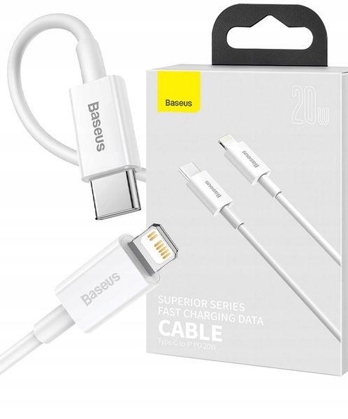 Baseus SZYBKI Kabel USB-C Lightning 1,5m 20W do iPhone zdjęcie 1