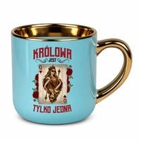 Królowa jest tylko jedna - kubek elegancki na prezent Niebieski PREZENT
