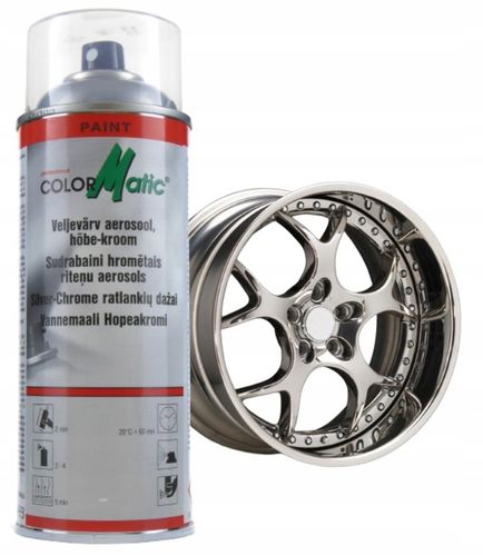 LAKIER DO FELG SREBRNY Z EFEKTEM CHROMU CHROM 0,4L na Arena.pl