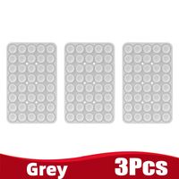 Uchwyt na telefon z przyssawką, dwustronny, odłączany, grey 3Pcs