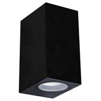 Czarny kinkiet GAMP 04019 Ideus prostokątna lampa elewacyjna IP54