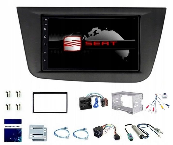 RADIO 2 DIN ANDROID AUTO CARPLAY RDS USB AUX SEAT LEON 2004-2012 zdjęcie 5