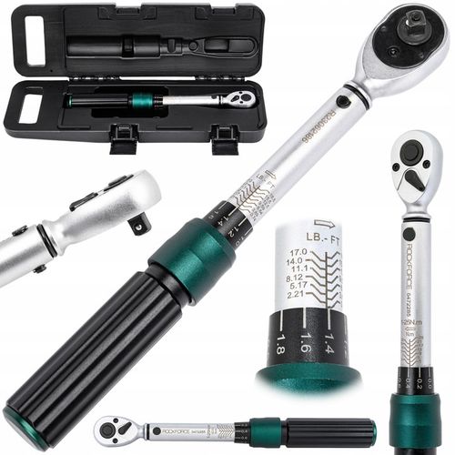 KLUCZ DYNAMOMETRYCZNY 1-25NM Z BLOKADĄ 1/4'' ETUI CERTYFIKAT KALIBRACJI na Arena.pl