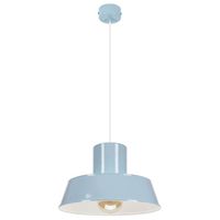 POLLY 1 Lampa wisząca - Industrialna, metalowa, niebieska 1xE27