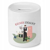 Skarbonka Prezent Dla Kelnera Kelner Idealny Z Nadrukiem Ze Zdjęciem