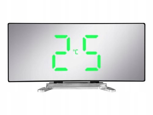 ZEGAR CYFROWY ZEGAREK ELEKTRONICZNY STOJĄCY TERMOMETR GODZINA BUDZIK LCD na Arena.pl