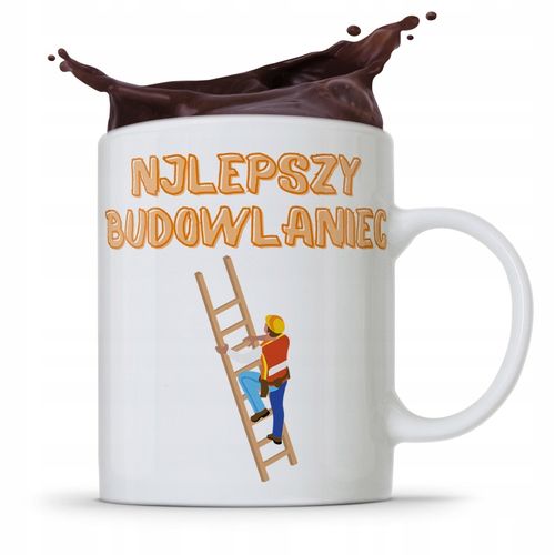 Kubek Budowlańca Majstra Najlepszy Budowlaniec Z Nadrukiem Ze Zdjęciem na Arena.pl