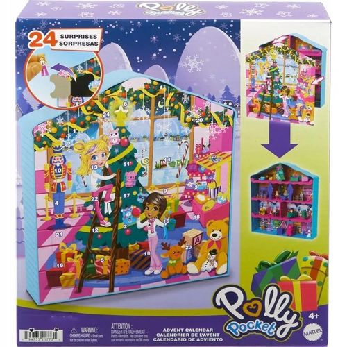 POLLY POCKET KALENDARZ ADWENTOWY 24 NIESPODZIANEK + 2 MIKRO LALKI + DOMEK na Arena.pl