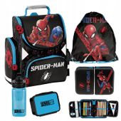 ZESTAW SZKOLNY PASO SPIDER-MAN TORNISTER WOREK PIÓRNIK BIDON ŚNIADANIÓWKA