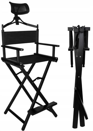 krzesło do makijażu aluminiowe z zagłówkiem na Arena.pl