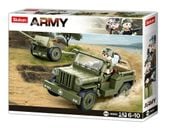 KLOCKI SLUBAN WWII Jeep Willys Dzialo 143 kompatybilne z LEGO