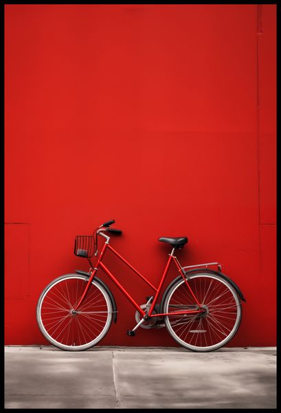 Plakat 61x90,5cm Czerwony Rower zdjęcie 2