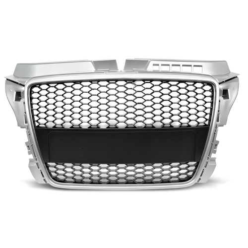 PIĘKNY  Grill Atrapa Do AUDI A3 8P Od 2008 Do 2012 RS-TYPE SILVER Black na Arena.pl