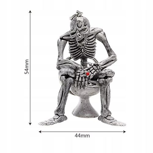 Breloczek NIe Pal Śmierć na Tronie Kościotrupek 3D Wucecik Kostucha Fajka na Arena.pl