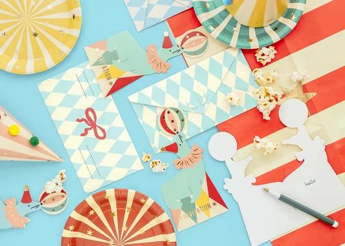 Zaproszenia urodzinowe Foka Cyrk, 6 szt. na Arena.pl