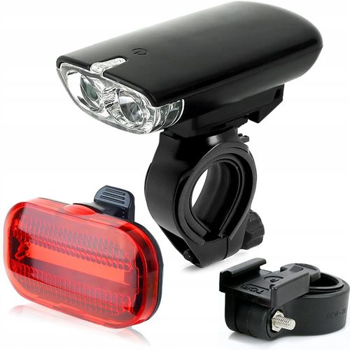 ZESTAW LAMP NA ROWER PRZÓD X-LIGHT + TYŁ + baterie na Arena.pl
