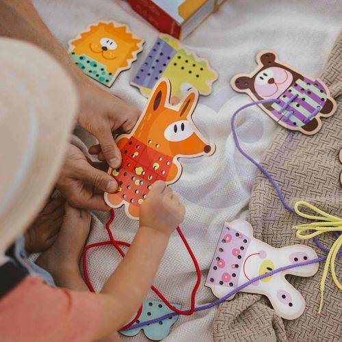 DREWNIANA SZNUROWANKA PRZEPLATANKA NAWLEKANKA MONTESSORI 5W1 EDU WOOPIE na Arena.pl