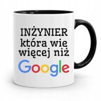 Dla Inżyniera Kubek Czarny Prezent Z Nadrukiem Ze Zdjęciem