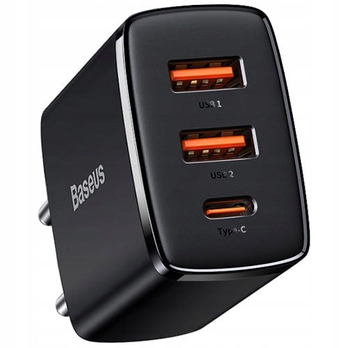 Ładowarka Baseus Compact 2x USB+USB-C PD QC 30W 3A na Arena.pl