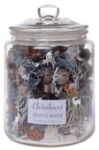 Potpouri w słoiczku z pokrywką christmas white musk