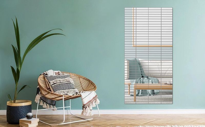 Dekoracyjne lustro akrylowe Oblong 20 cm zdjęcie 3