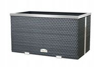 Donica ogrodowa ratanowa 70x38x40 Kolor Stalowy