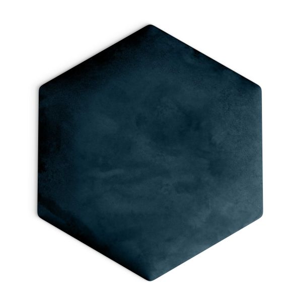 PANELE TAPICEROWANE PLASTER MIODU Heksagon GRANATOWY 26cm x 30cm zdjęcie 2