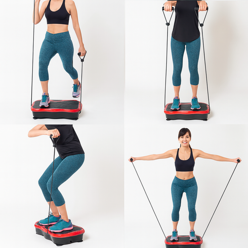 Platforma treningowa wibrująca wibracyjna masażer z pilotem i muzyką na Arena.pl