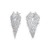 srebrne kolczyki lśniące imprezowe - kdk6499