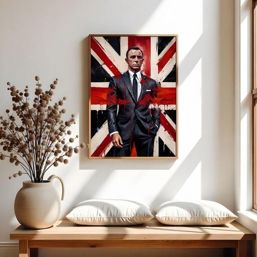 Plakat cyfrowy do wydruku agent bond na Arena.pl
