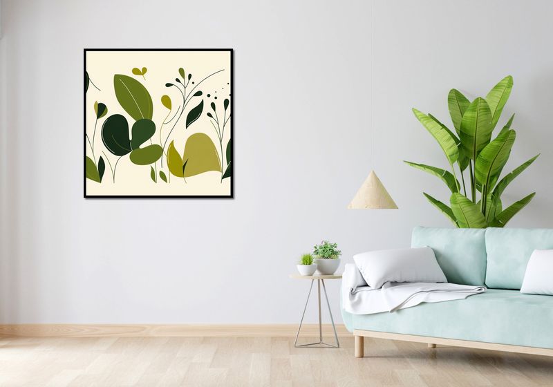 Plakat 90x90cm Świeżość Liści zdjęcie 4