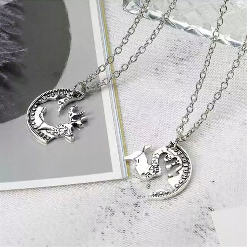 Naszyjnik PRZYJAŹŃI i Miłości komplet Jeleń Łania Dla Myśliwego Dla Niego na Arena.pl